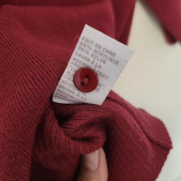 Red Knit Cardigan - Picture 9 of 9